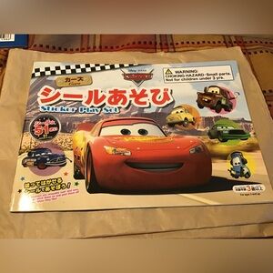 Daiso japan Disney Cars sticker play set-NEW